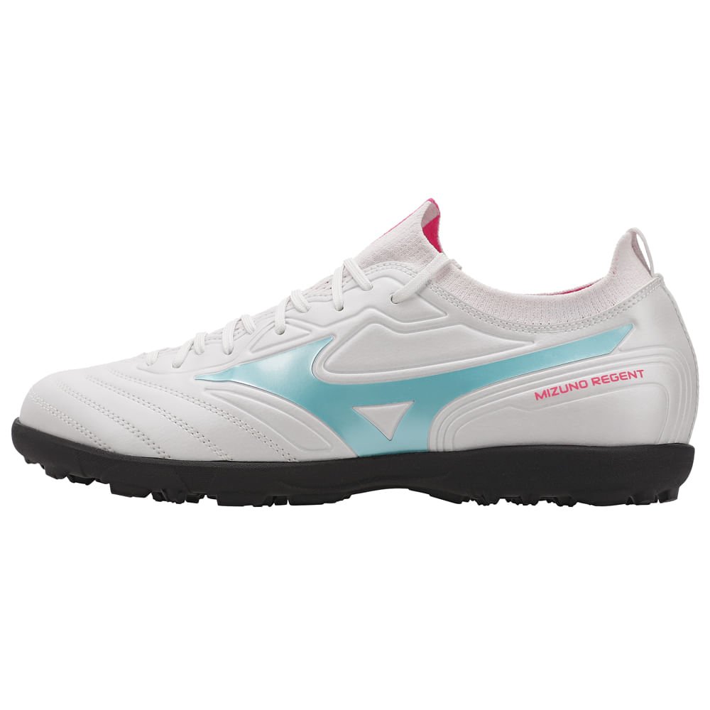Chuteira Mizuno Society Regent AS 107155155 Branco/Preto Branco