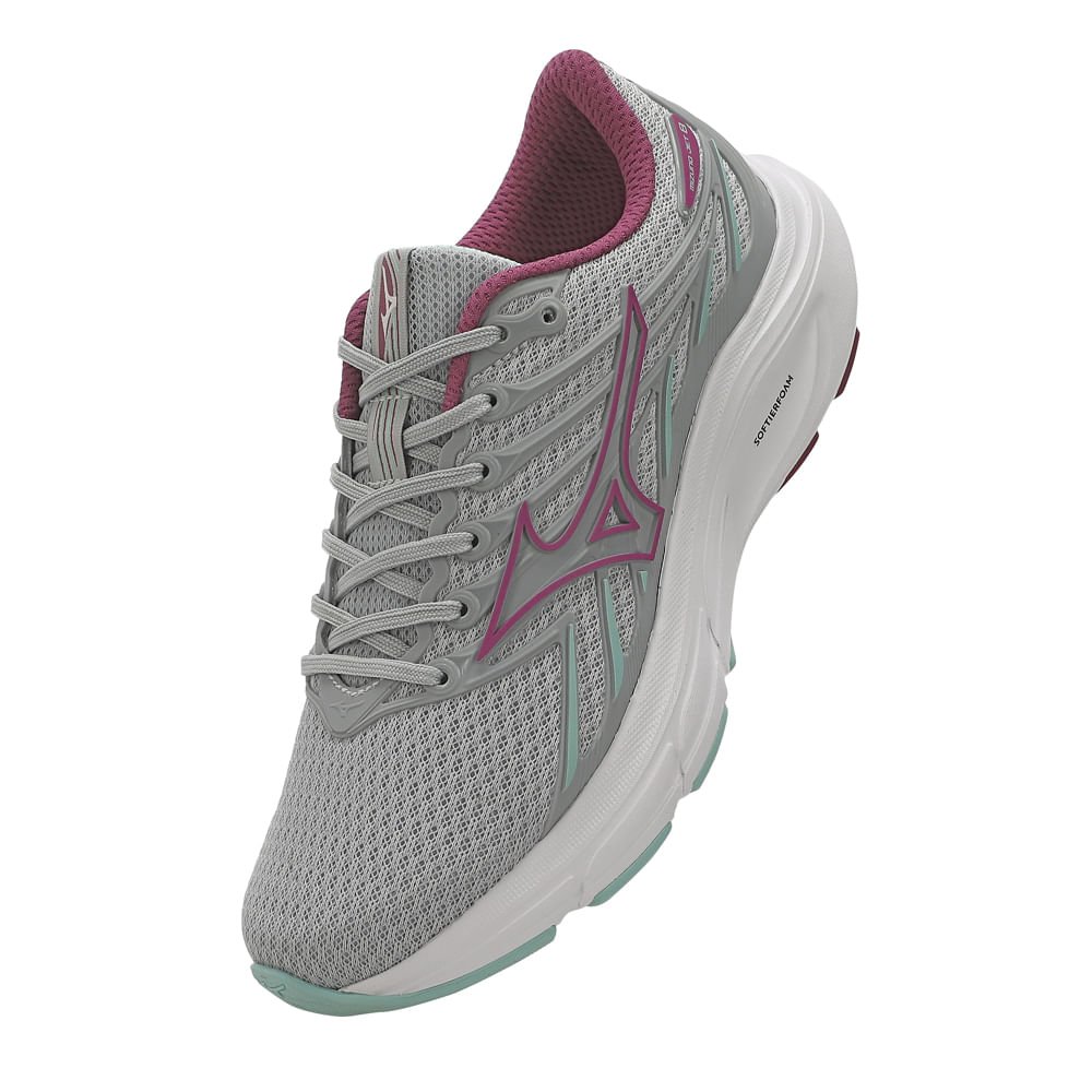 Tênis de Corrida Mizuno Jet 8 Feminino Cinza 7