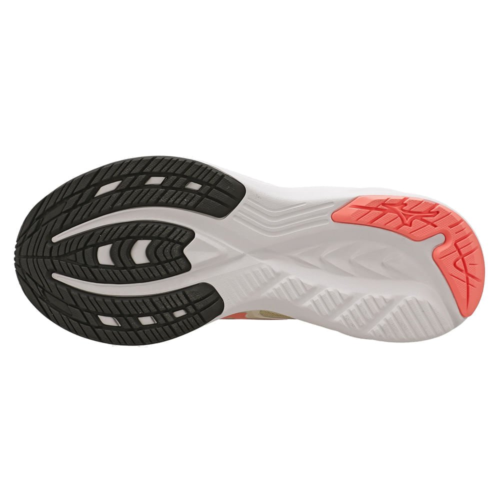 Tênis de Corrida Mizuno Space 5 Feminino Bege/Laranja 4