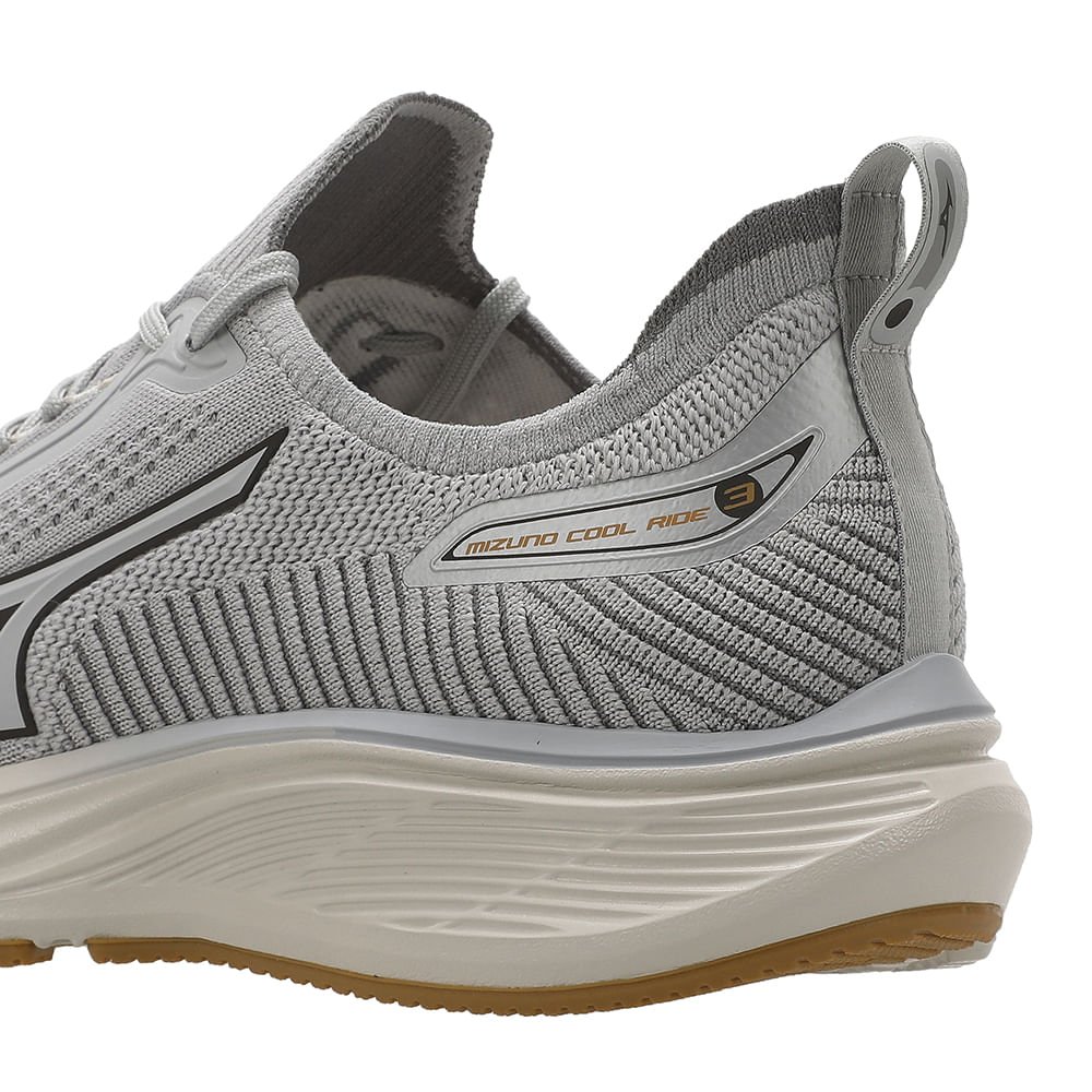 Tênis de Corrida Mizuno Cool Ride 3 Masculino Cinza 8