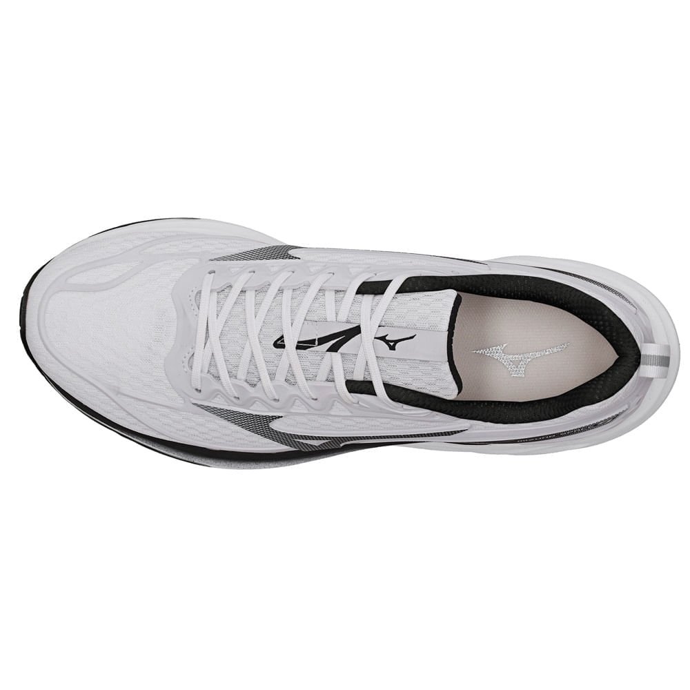 Tênis de Corrida Mizuno Space 5 Masculino Branco/Preto 2