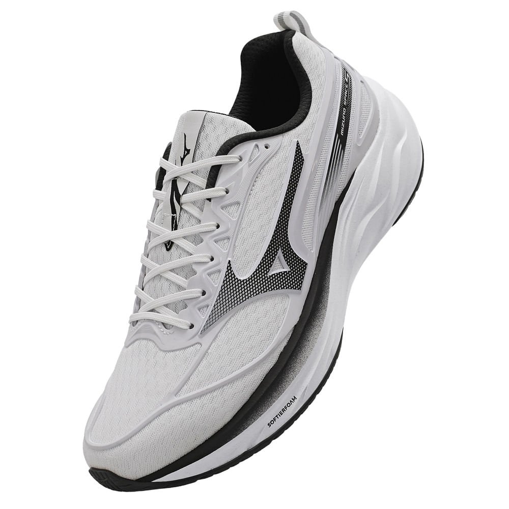 Tênis de Corrida Mizuno Space 5 Masculino Branco/Preto 7