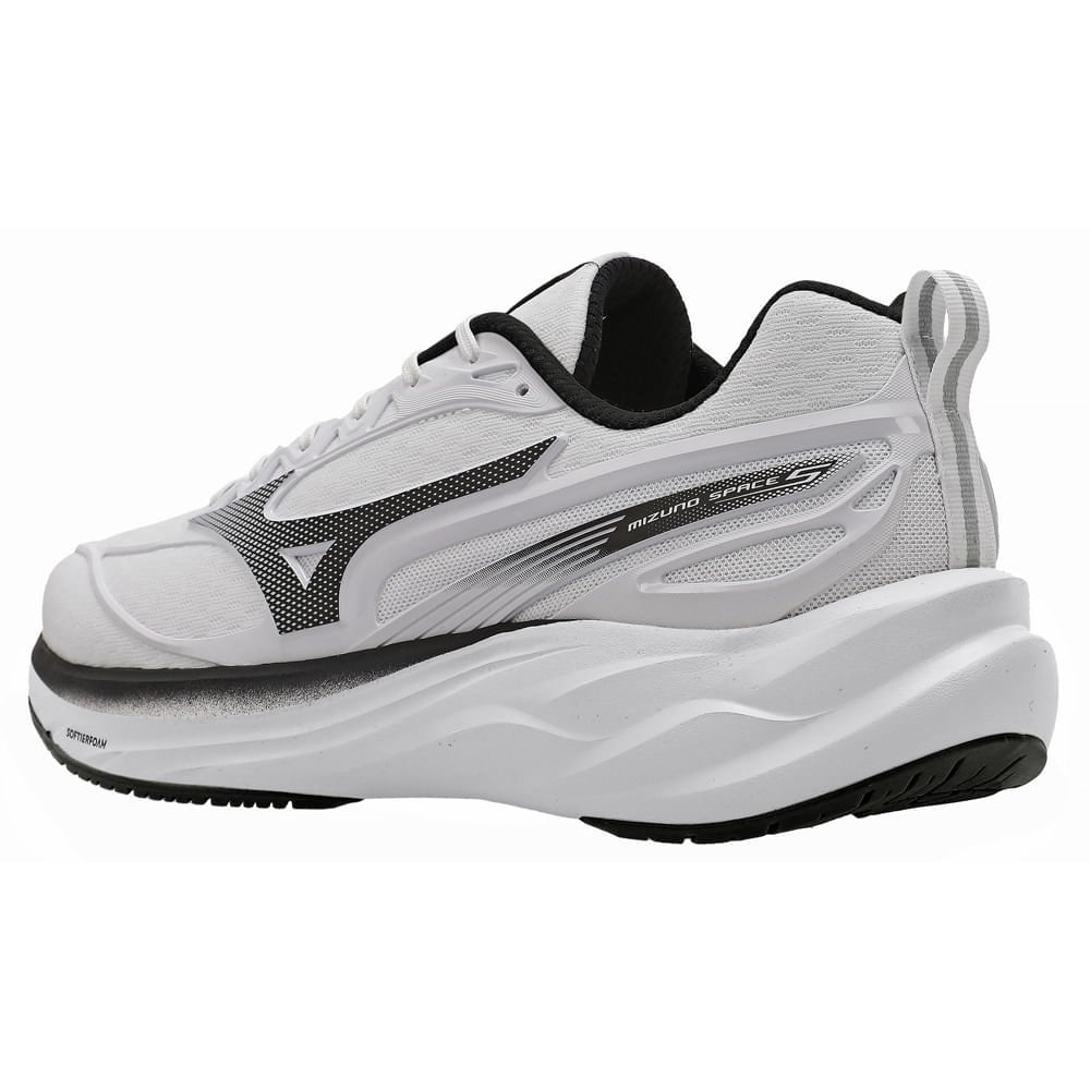 Tênis de Corrida Mizuno Space 5 Masculino Branco/Preto 8
