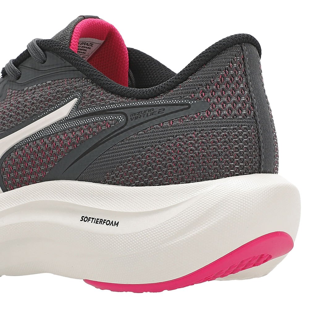 Tênis de Corrida Mizuno Virtue 2 Feminino Cinza 8