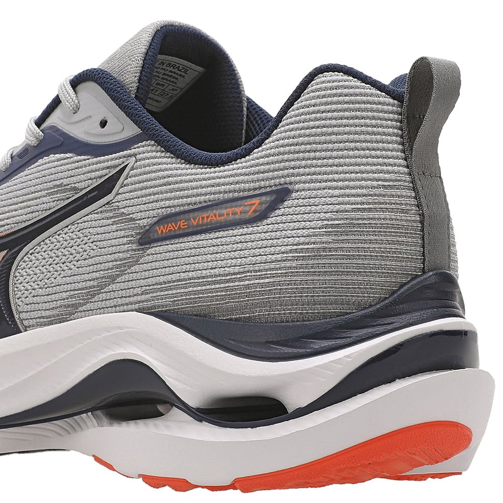 Tênis de Corrida Mizuno Wave Vitality 7 Masculino Cinza 8