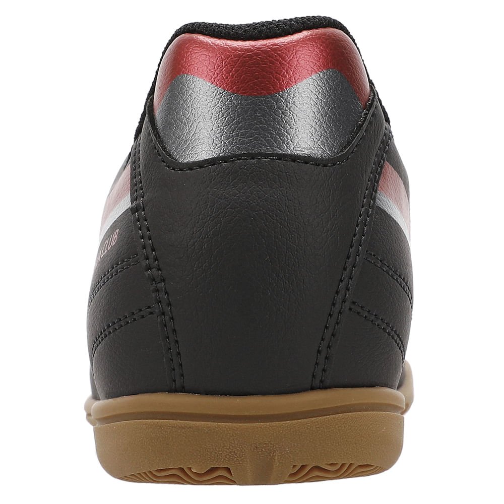 Chuteira Futsal Mizuno Morelia Club IN Masculina Preto/Vermelho 4