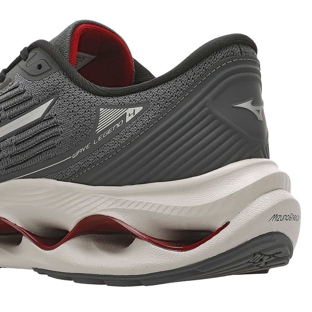 Tênis de Corrida Mizuno Wave Legend 4 Masculino Cinza 8