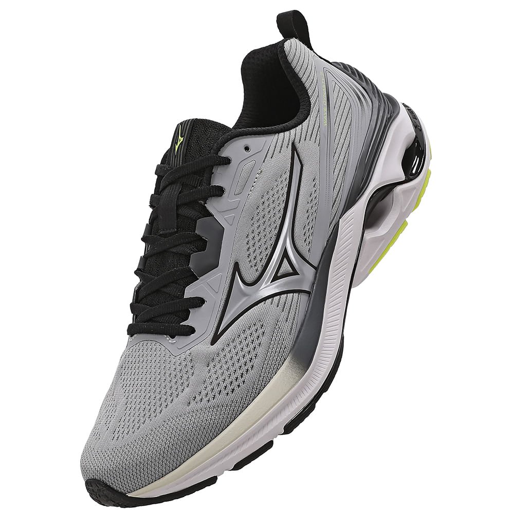 Tênis de Corrida Mizuno Wave Dynasty 7 Masculino Cinza 7