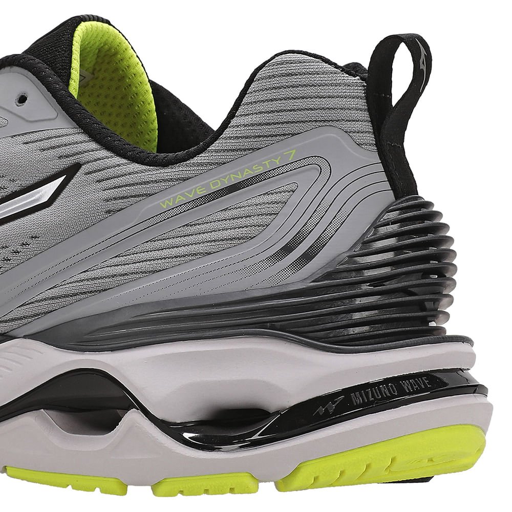 Tênis de Corrida Mizuno Wave Dynasty 7 Masculino Cinza 8