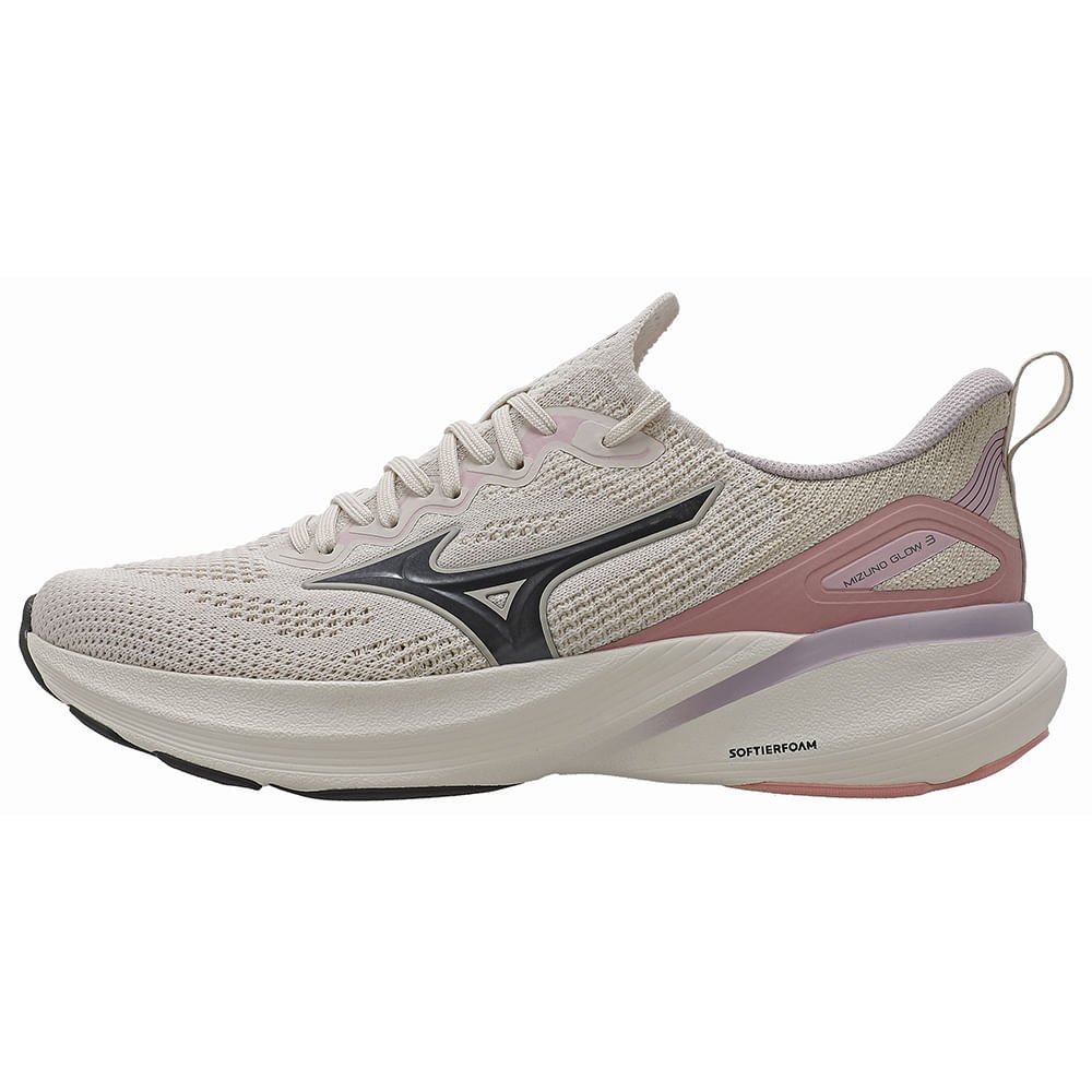 Tênis de Corrida Feminino Mizuno Cool Ride 3 Chumbo/Pink