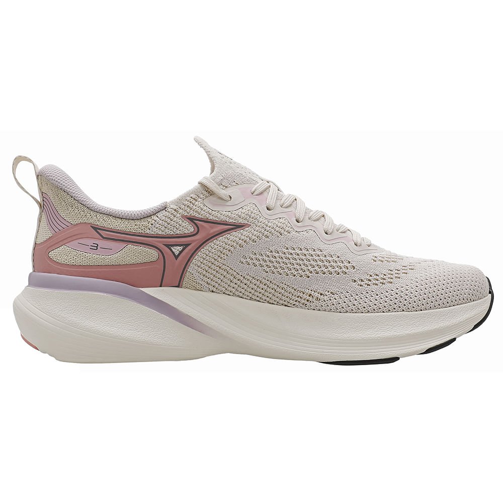 Tênis de Corrida Mizuno Glow 3 Feminino Bege 5