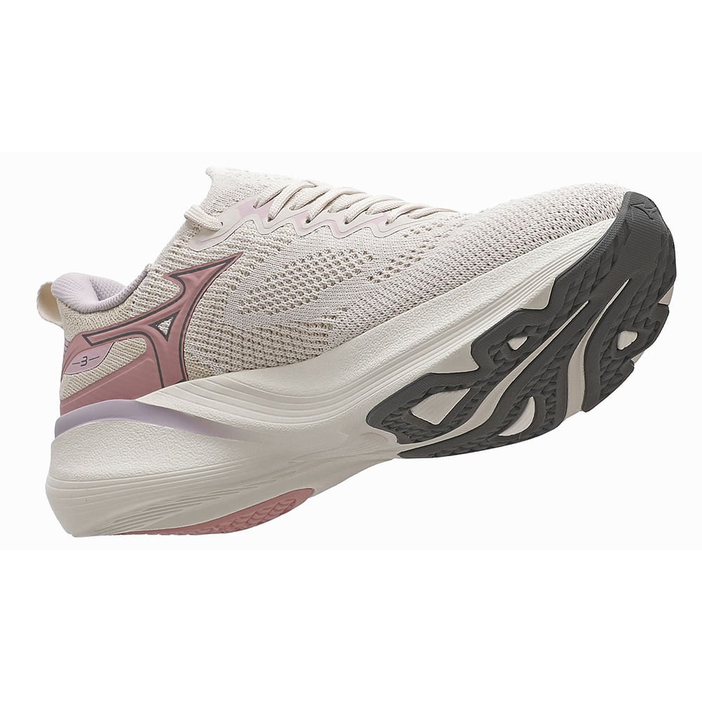 Tênis de Corrida Mizuno Glow 3 Feminino Bege 6
