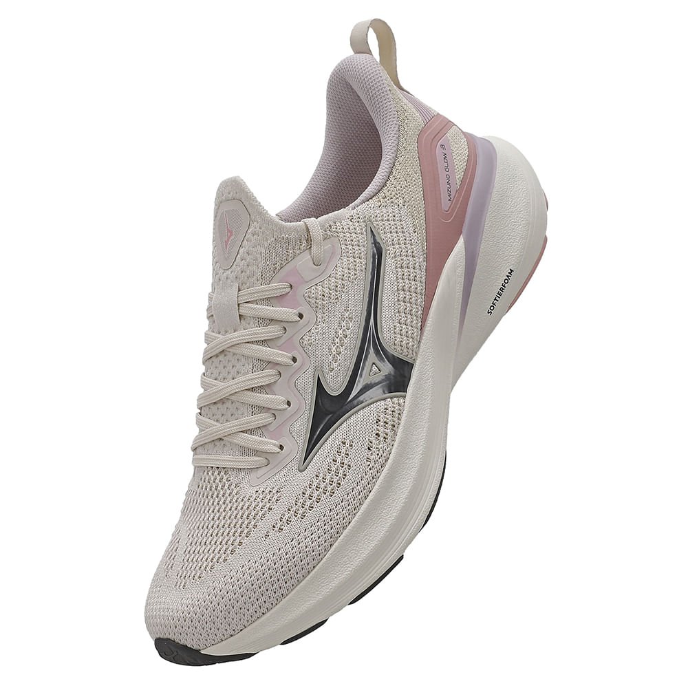 Tênis de Corrida Mizuno Glow 3 Feminino Bege 7