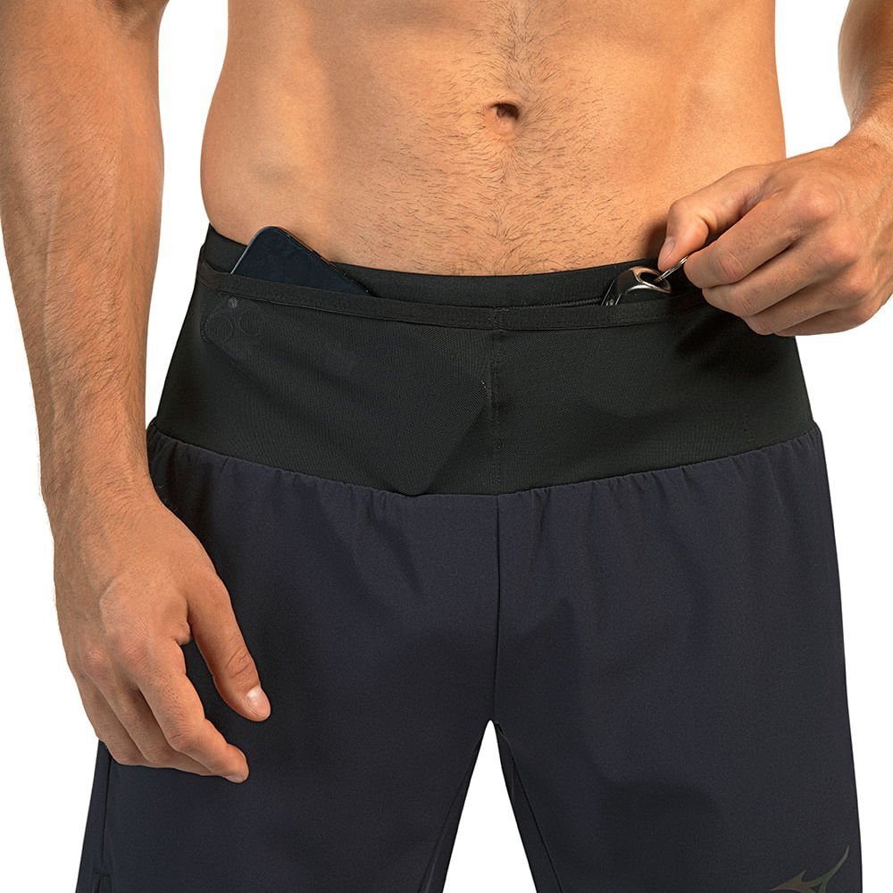 Shorts de Corrida Mizuno Performance 360 Masculino Preto 4