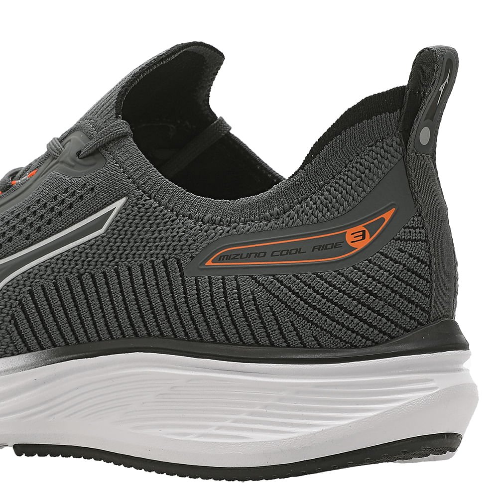 Tênis de Corrida Mizuno Cool Ride 3 Masculino Cinza 8