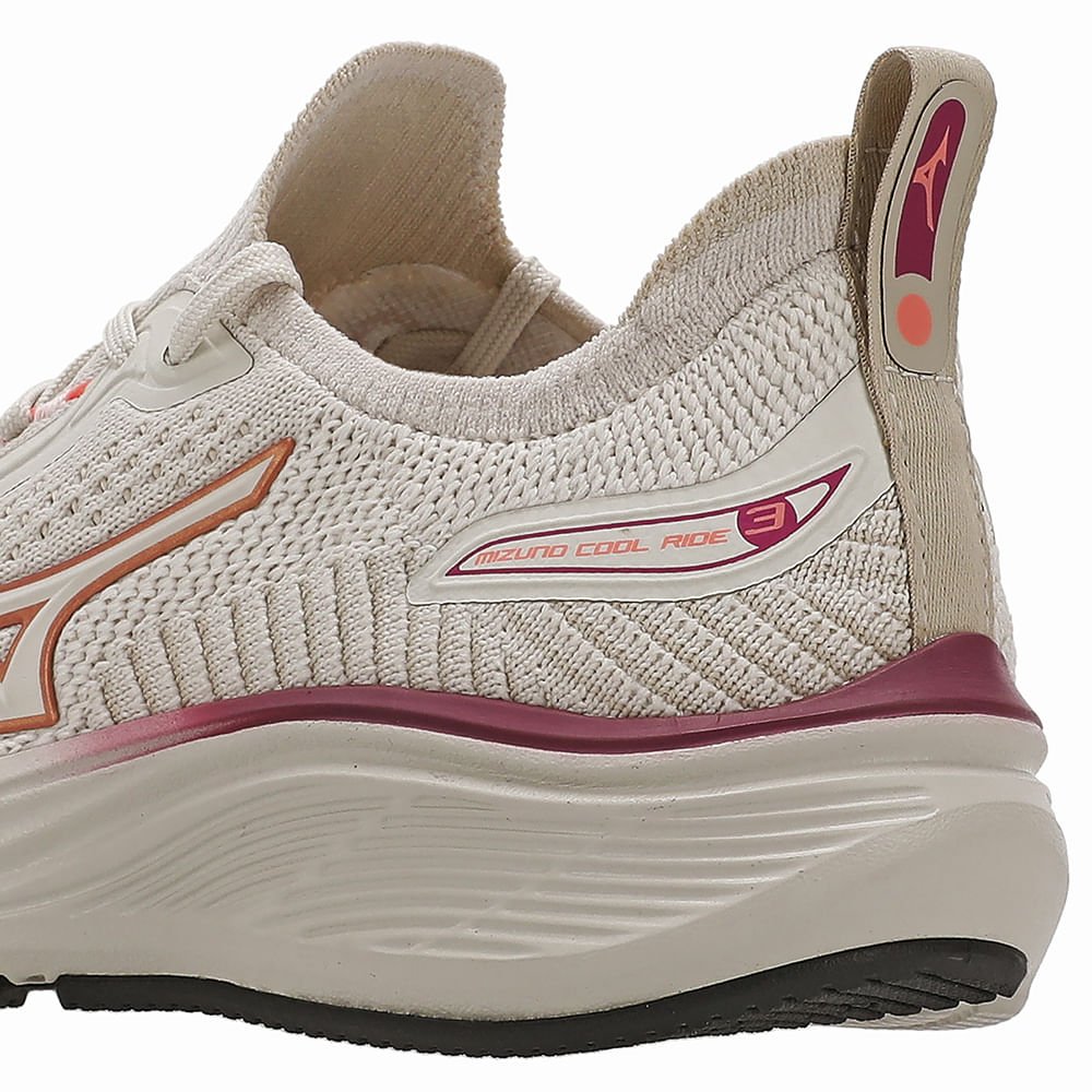 Tênis Mizuno Cool Ride 3 Junior Bege 8