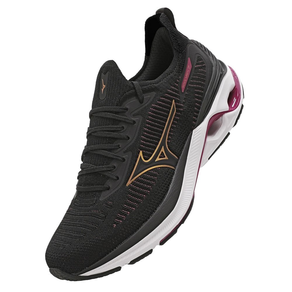 Tênis de Corrida Mizuno Wave Mirai 7 Feminino Preto 7