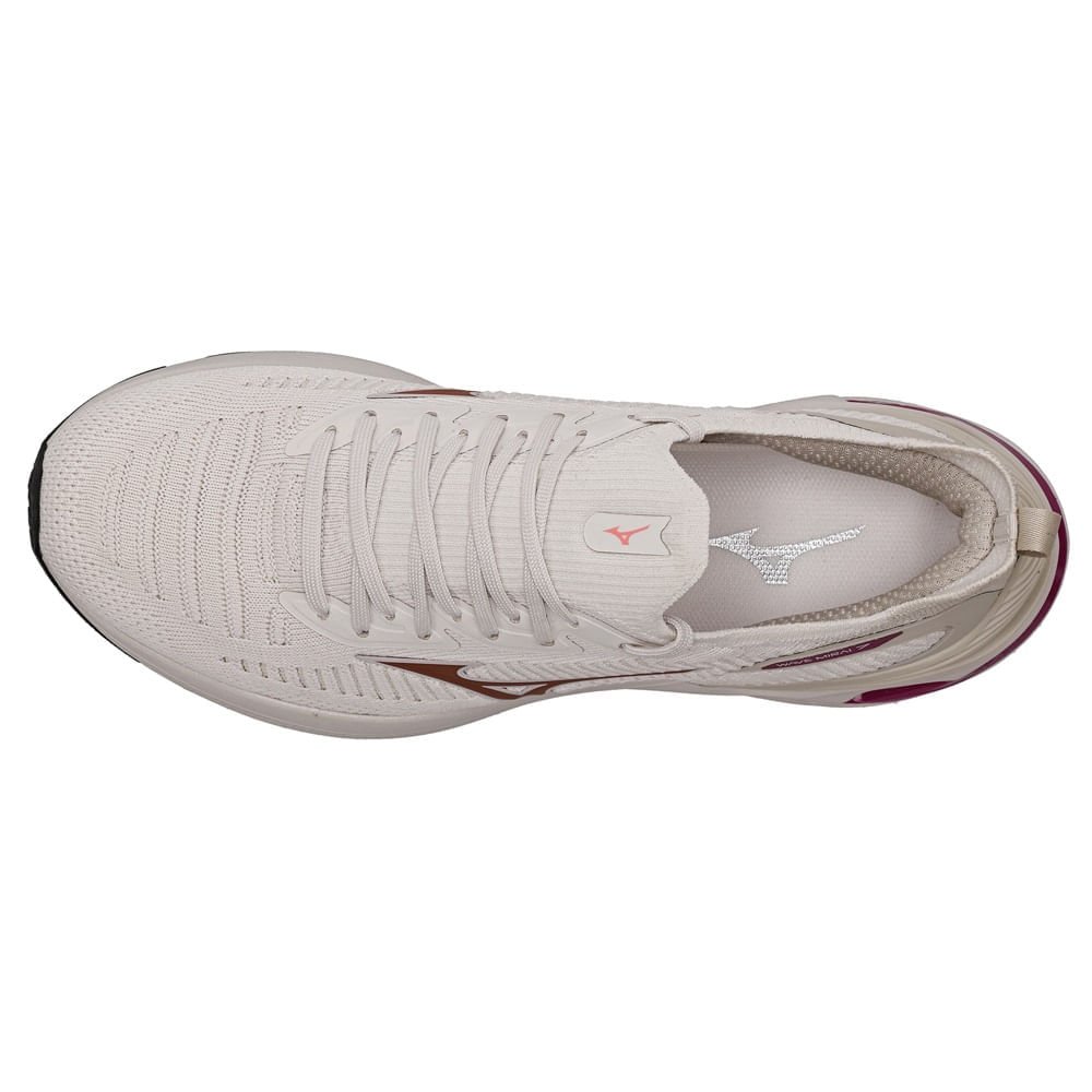 Tênis de Corrida Mizuno Wave Mirai 7 Feminino Bege 2