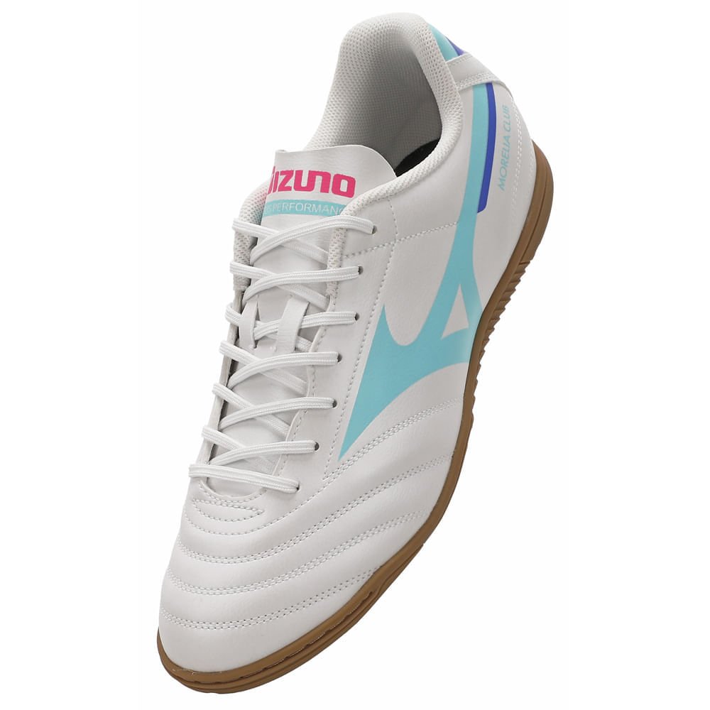 Chuteira Futsal Mizuno Morelia Club IN Masculina Branco 7