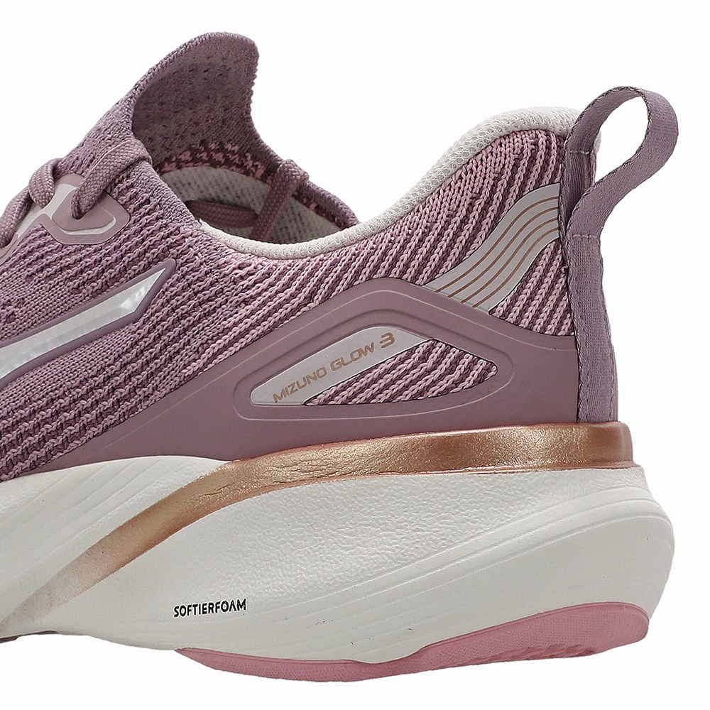 Tênis de Corrida Mizuno Glow 3 Feminino Roxo 8