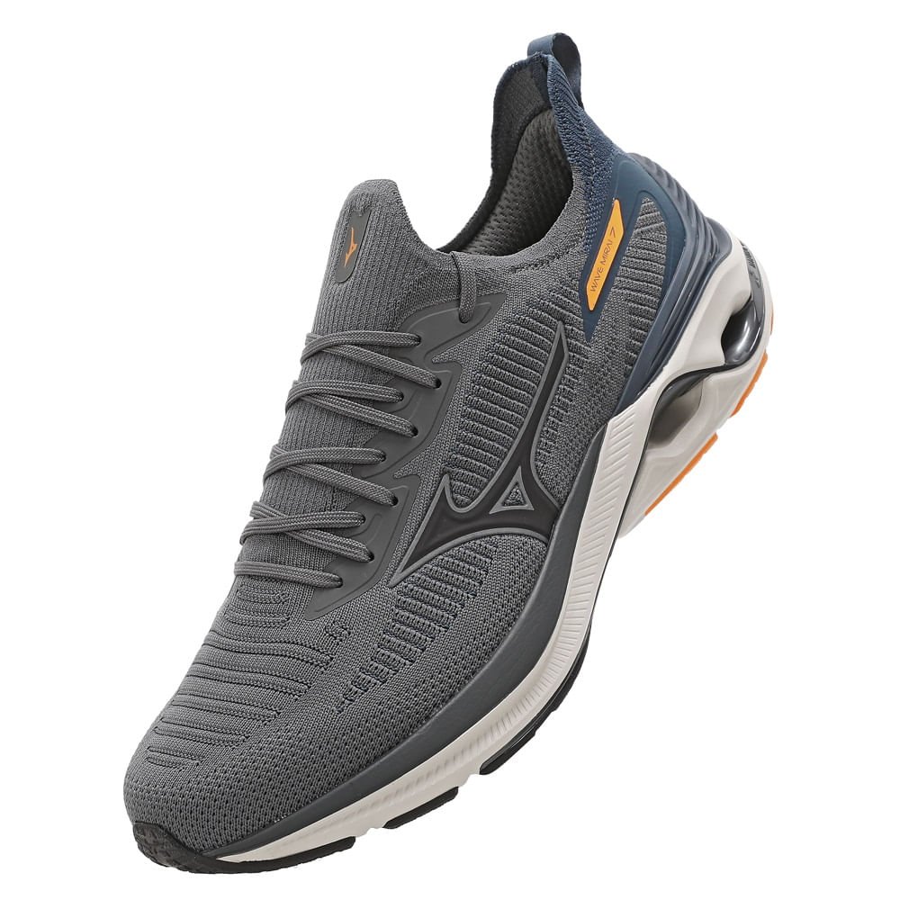 Tênis de Corrida Mizuno Wave Mirai 7 Masculino Cinza 7