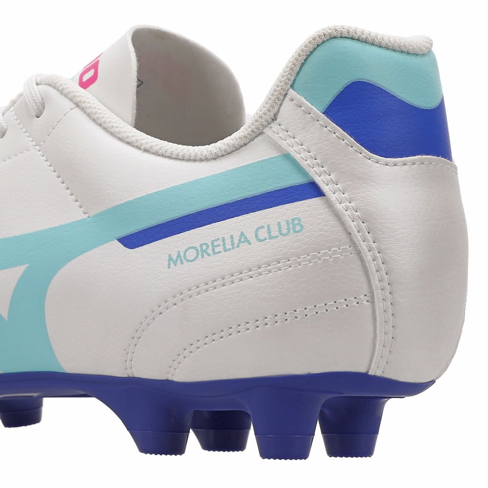 Chuteira de Campo Mizuno Morelia Club MD Masculina Branco/Azul 8