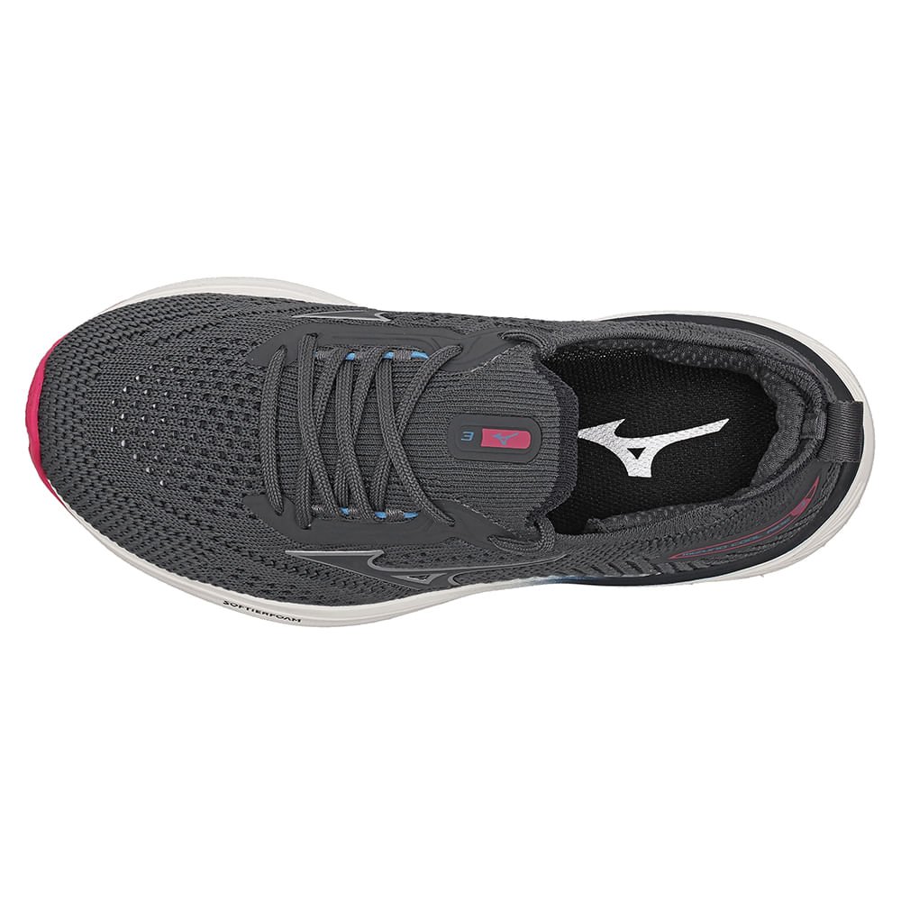 Tênis Mizuno Cool Ride 3 Junior Cinza 2