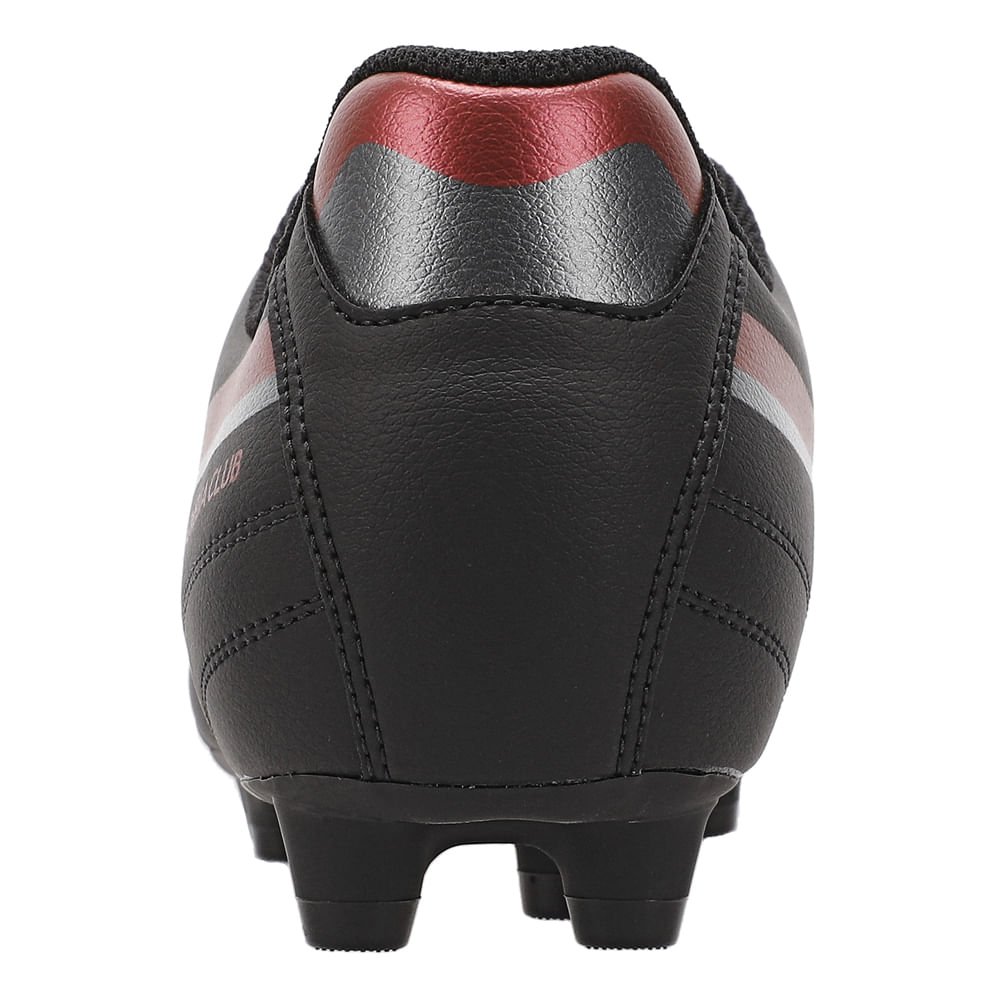 Chuteira de Campo Mizuno Morelia Club MD Masculina Preto/Vermelho 4