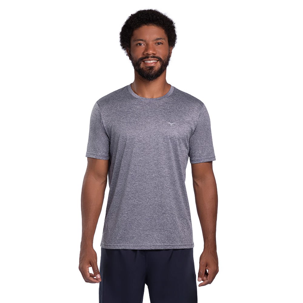 Camiseta de Corrida Masculina Mizuno Run Spark 2 Mescla