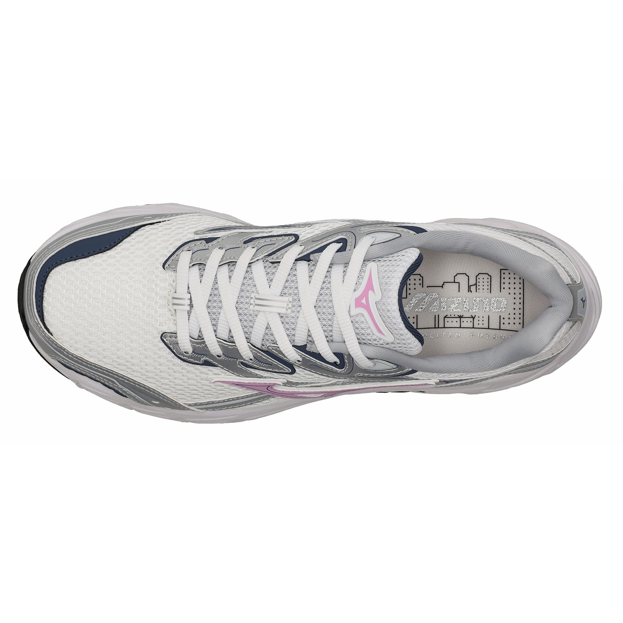 Tênis Mizuno CSD Sport Feminino Branco/Cinza/Rosa 2