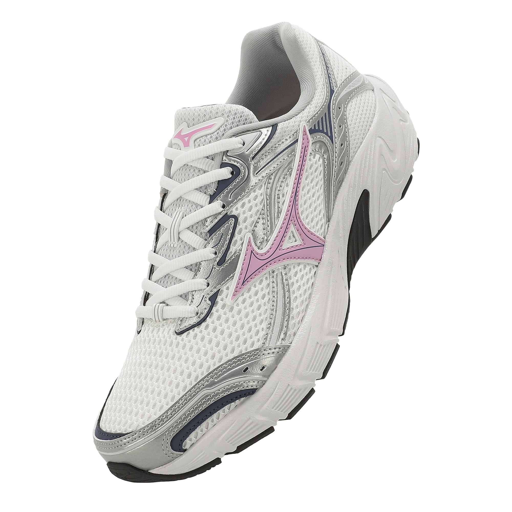 Tênis Mizuno CSD Sport Feminino Branco/Cinza/Rosa 7