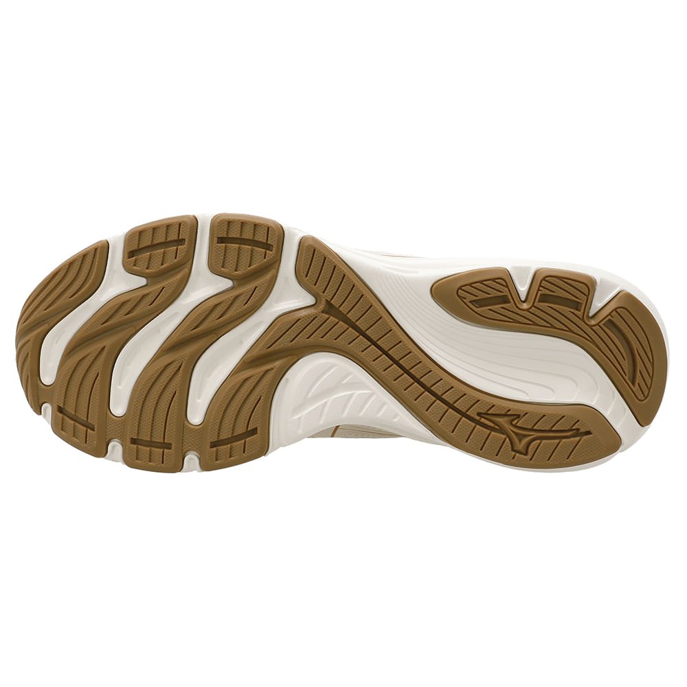 Tênis Casual Mizuno Hawk 6 Feminino Bege/Dourado 4