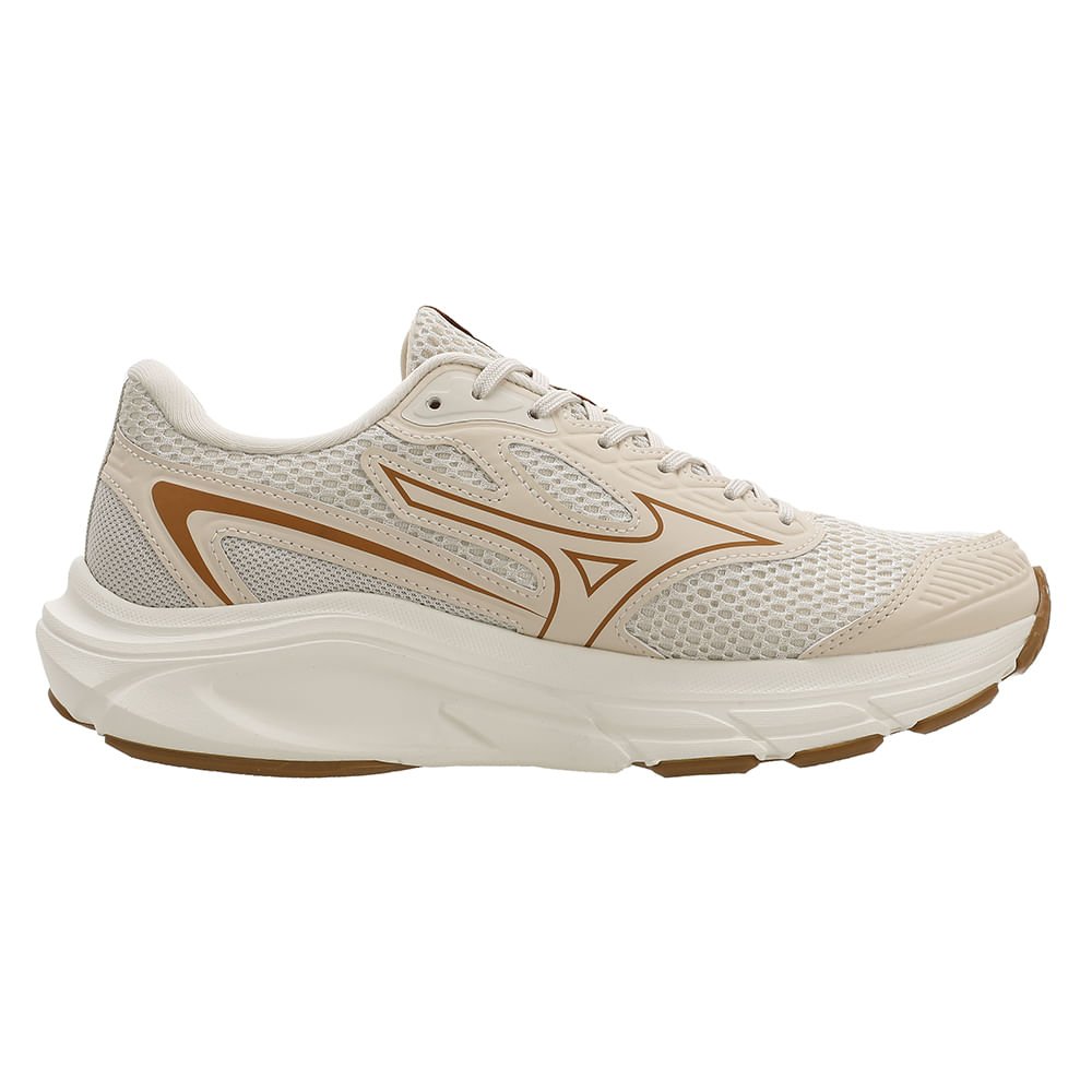 Tênis Casual Mizuno Hawk 6 Feminino Bege/Dourado 5