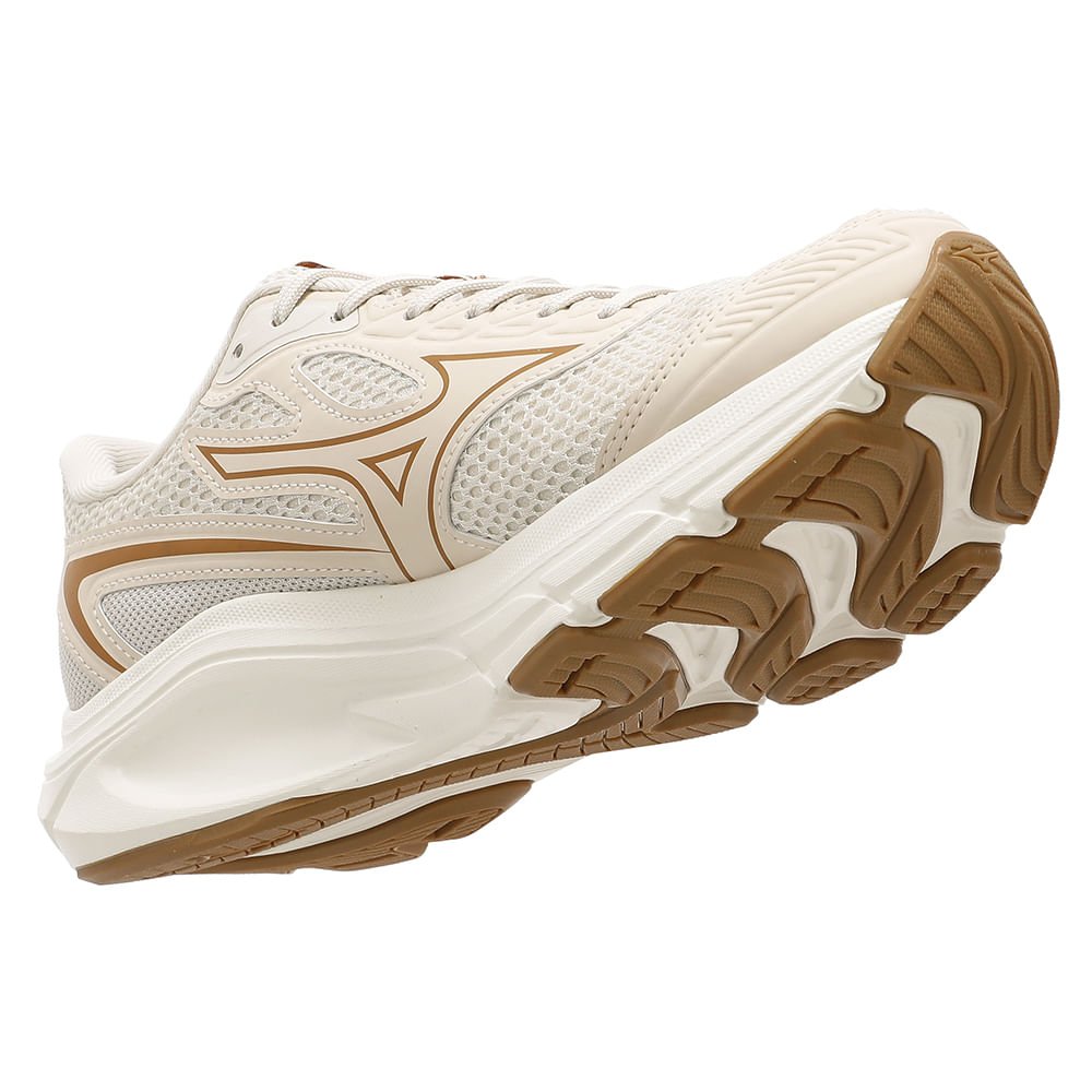 Tênis Casual Mizuno Hawk 6 Feminino Bege/Dourado 6