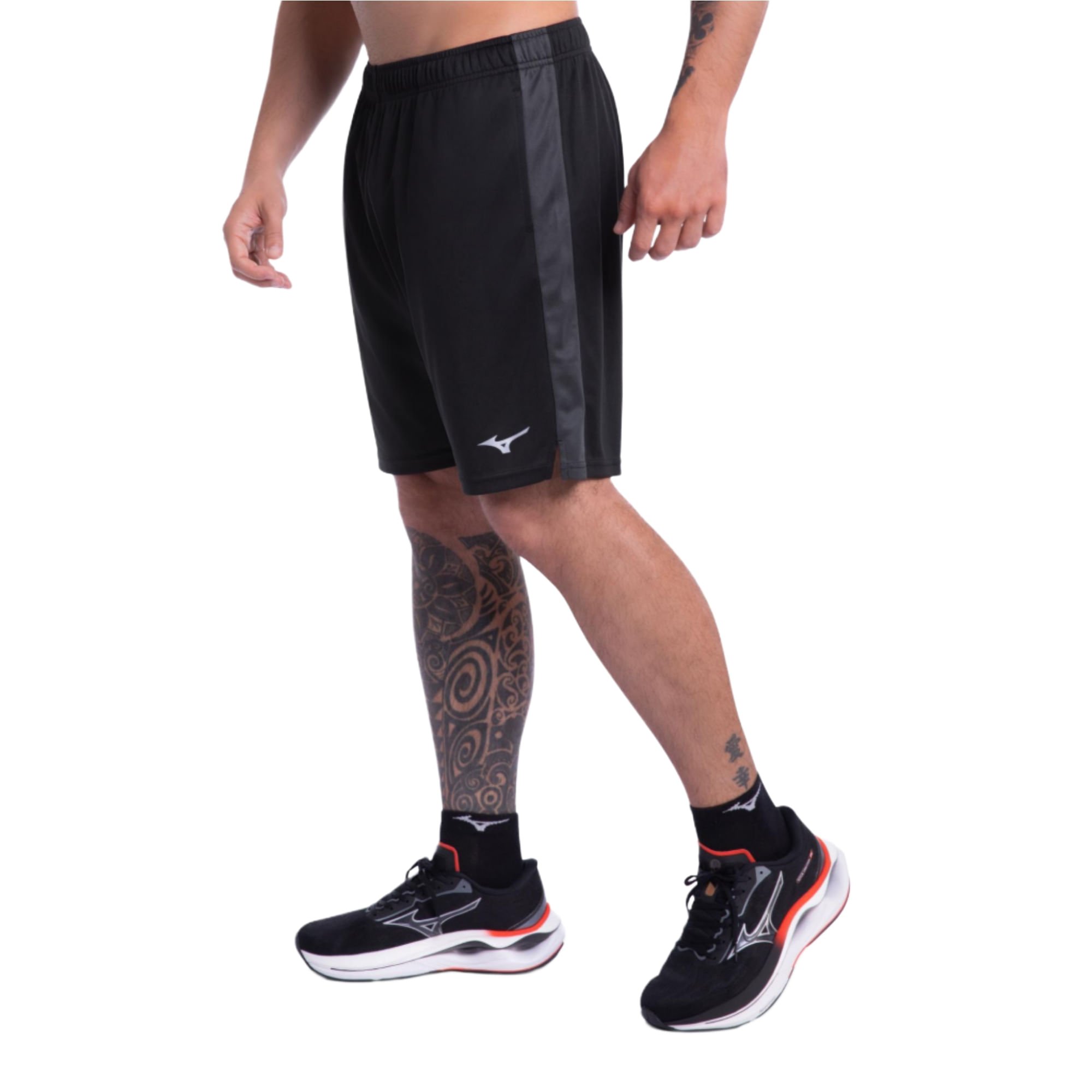 Bermuda de Treino Mizuno Root Mesh Masculina Preto 2