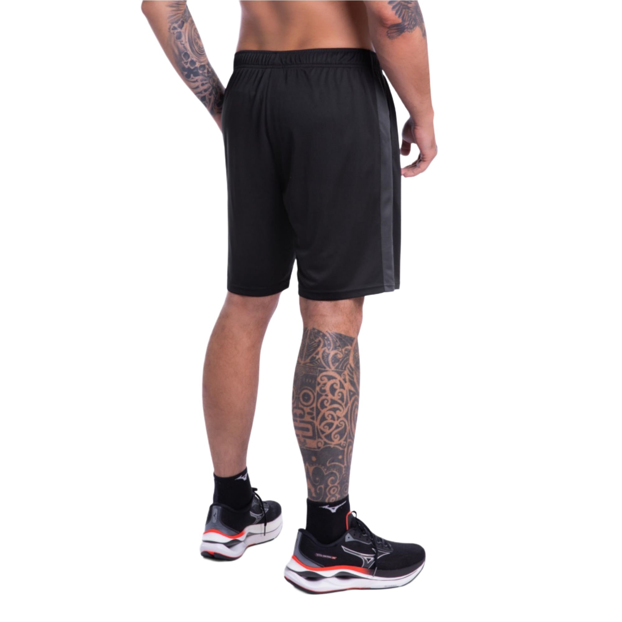 Bermuda de Treino Mizuno Root Mesh Masculina Preto 4