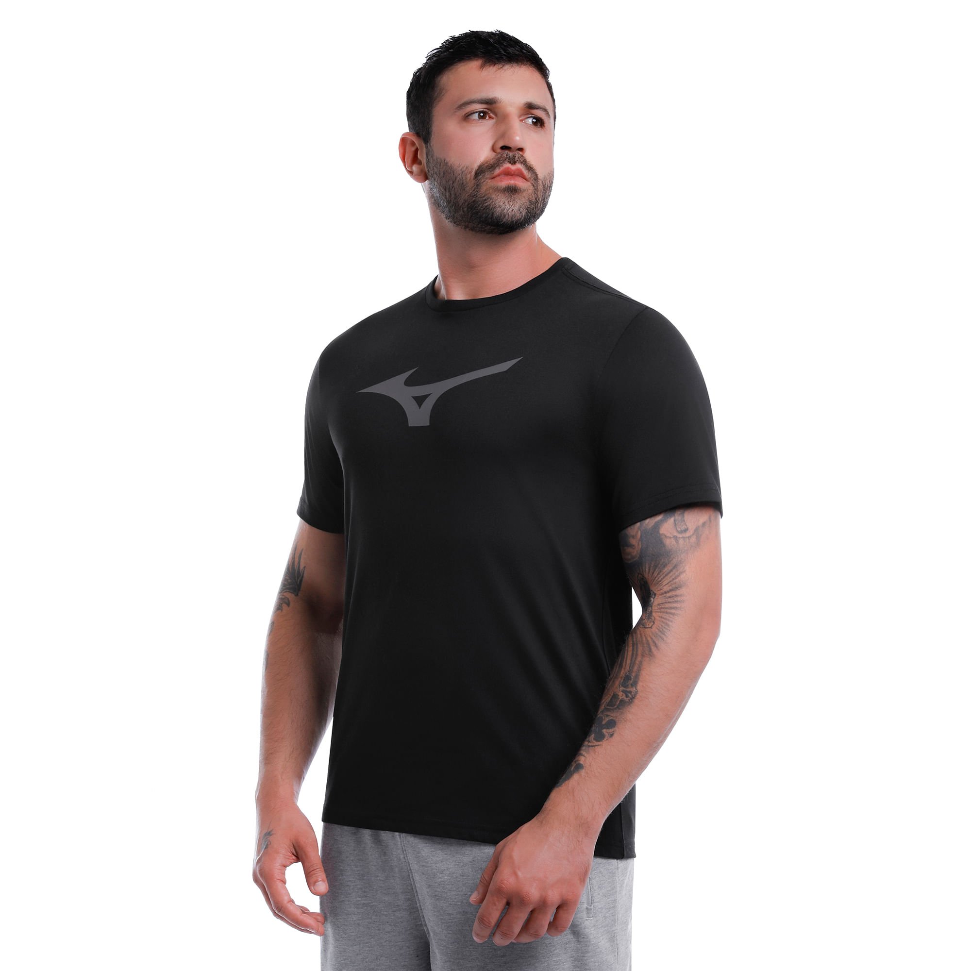 Camiseta Mizuno Basic Big Masculina Preto 2