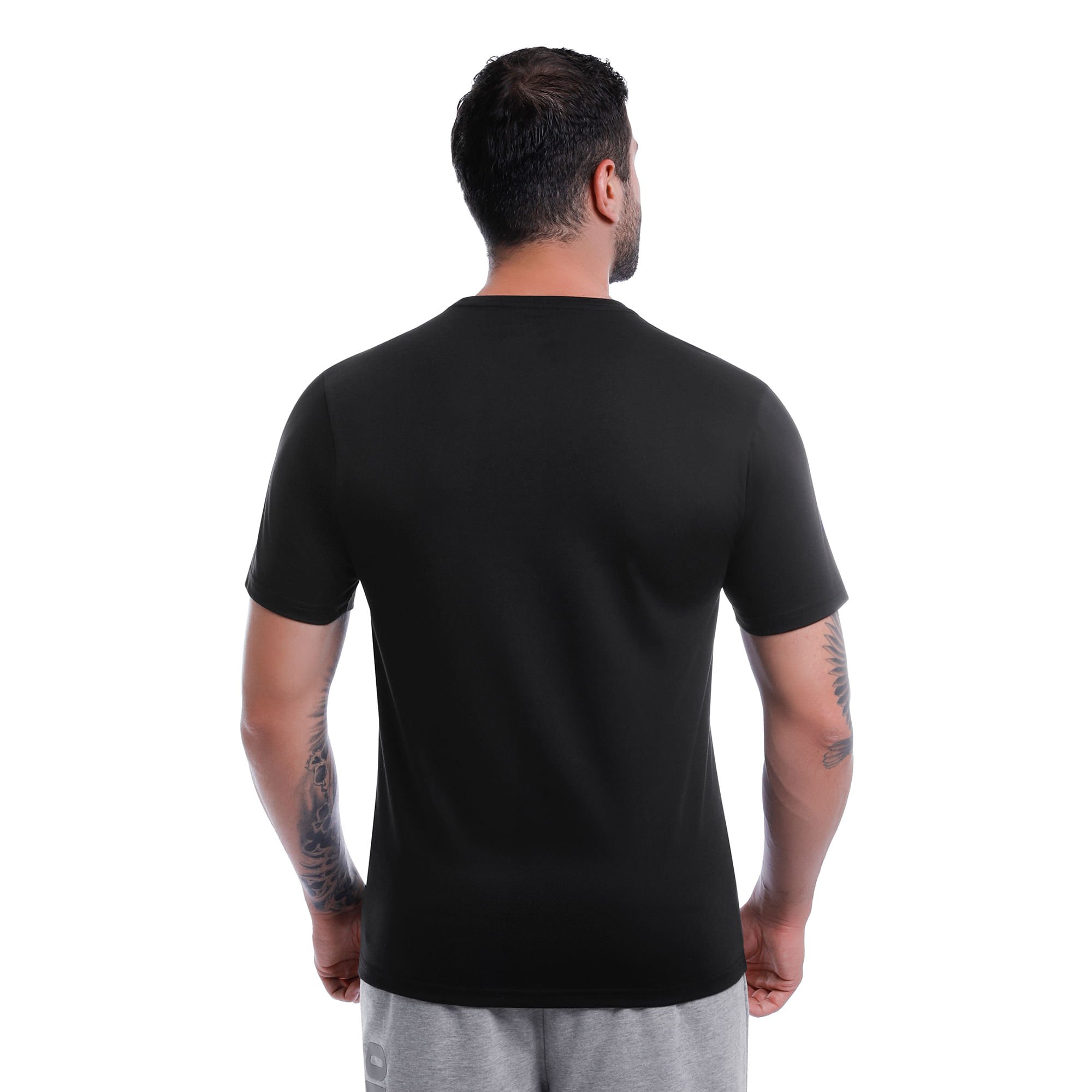 Camiseta Mizuno Basic Big Masculina Preto 4