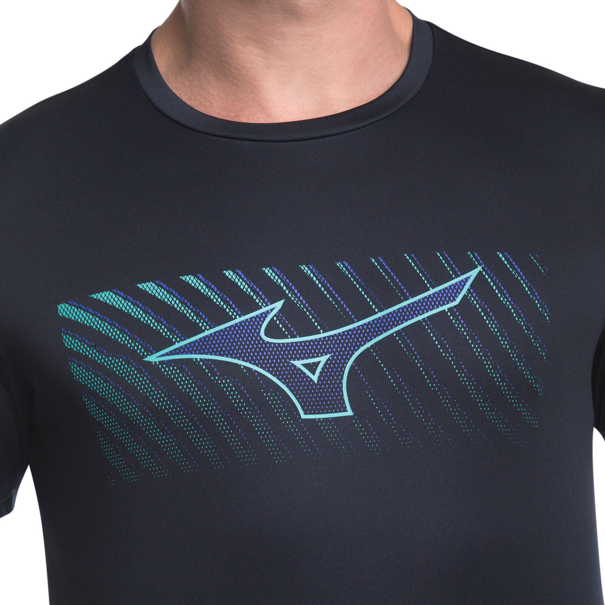 Camiseta de Treino Mizuno Energy Stamp Masculina Azul 3