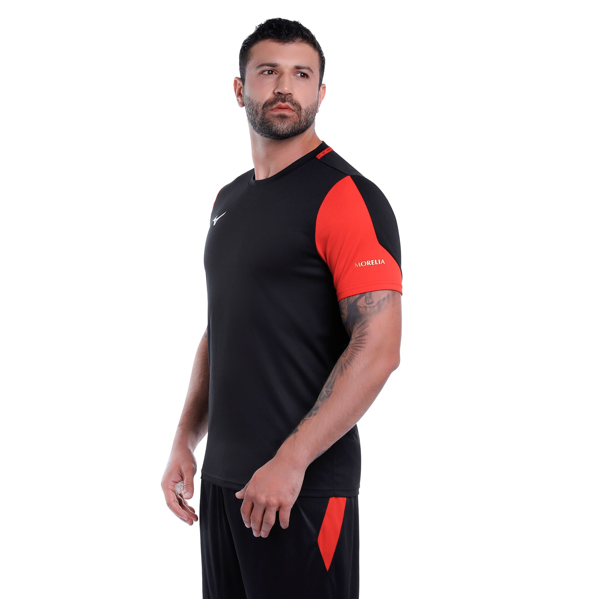 Camiseta de futebol Mizuno Morelia Masculina Preto 2