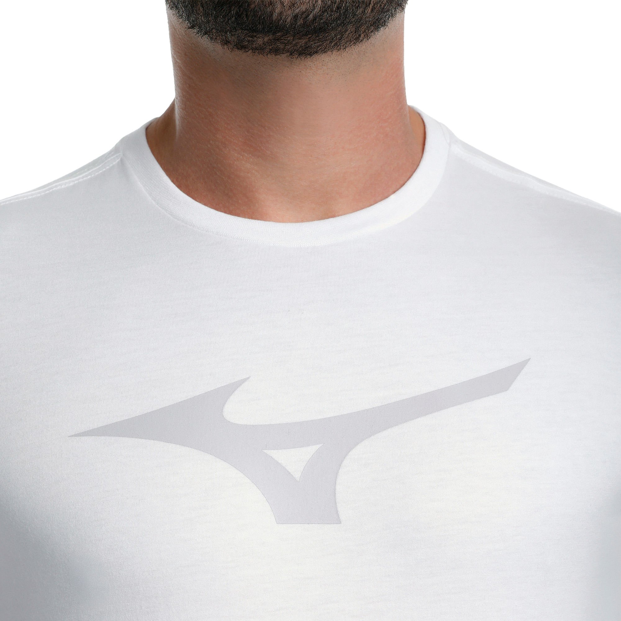 Camiseta Mizuno Basic Big Masculina Branco 3