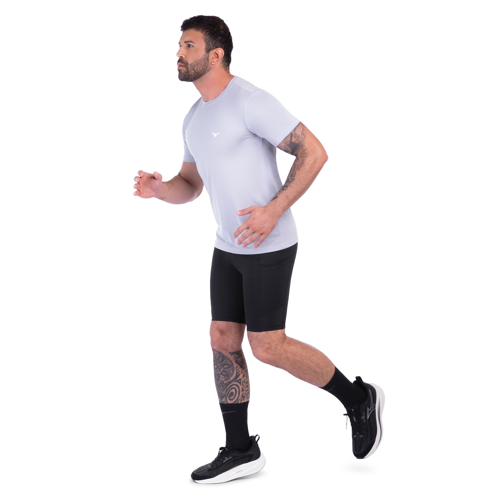 Camiseta de Corrida Mizuno Nirvana New Masculina Azul 3