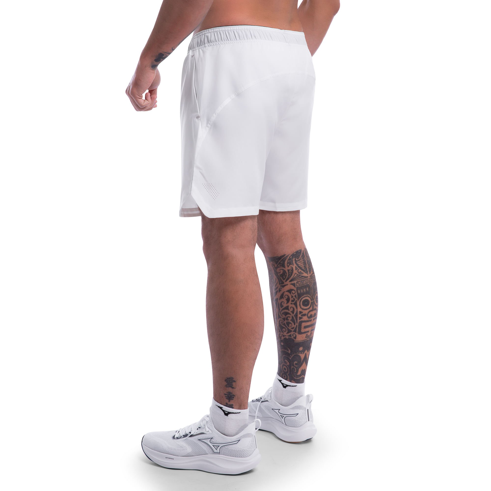 Bermuda de Treino Mizuno Prime New Masculina Branco 2