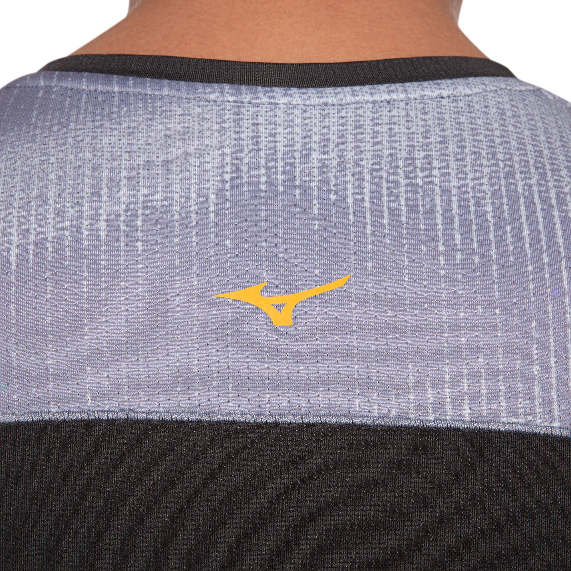 Camiseta de Corrida Mizuno Run Easy 5 Masculina Cinza 7