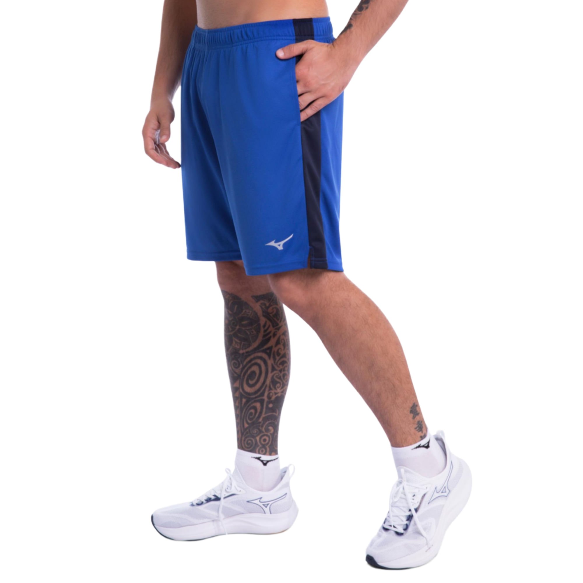 Bermuda de Treino Mizuno Root Mesh Masculina Azul 2