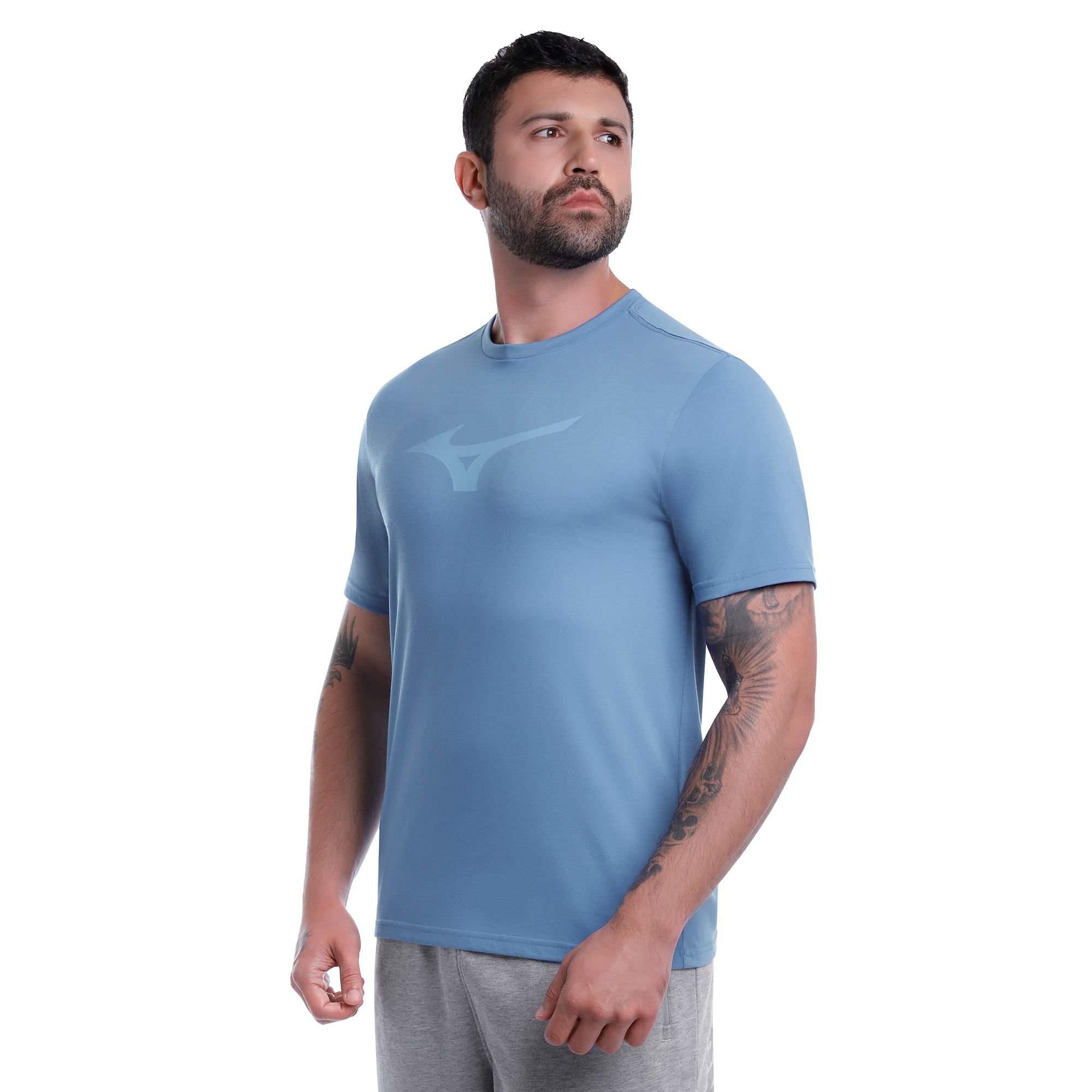 Camiseta Mizuno Basic Big Masculina Azul 2