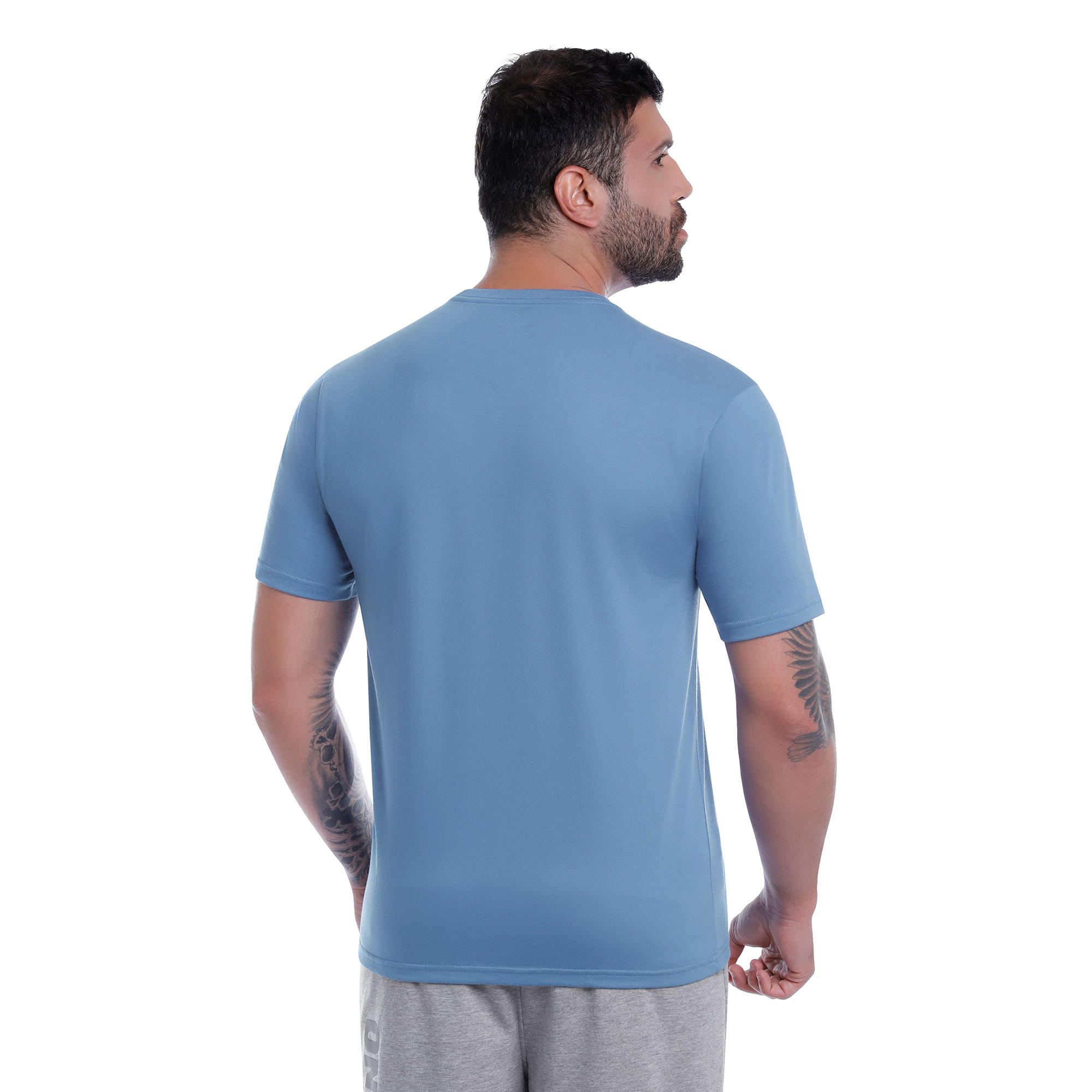 Camiseta Mizuno Basic Big Masculina Azul 4