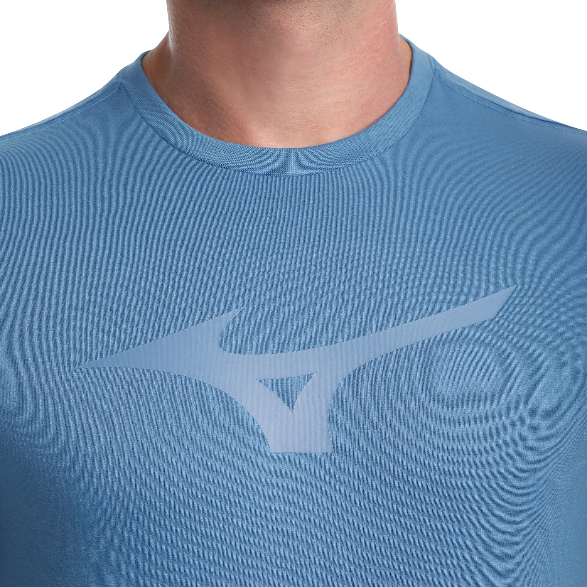 Camiseta Mizuno Basic Big Masculina Azul 5