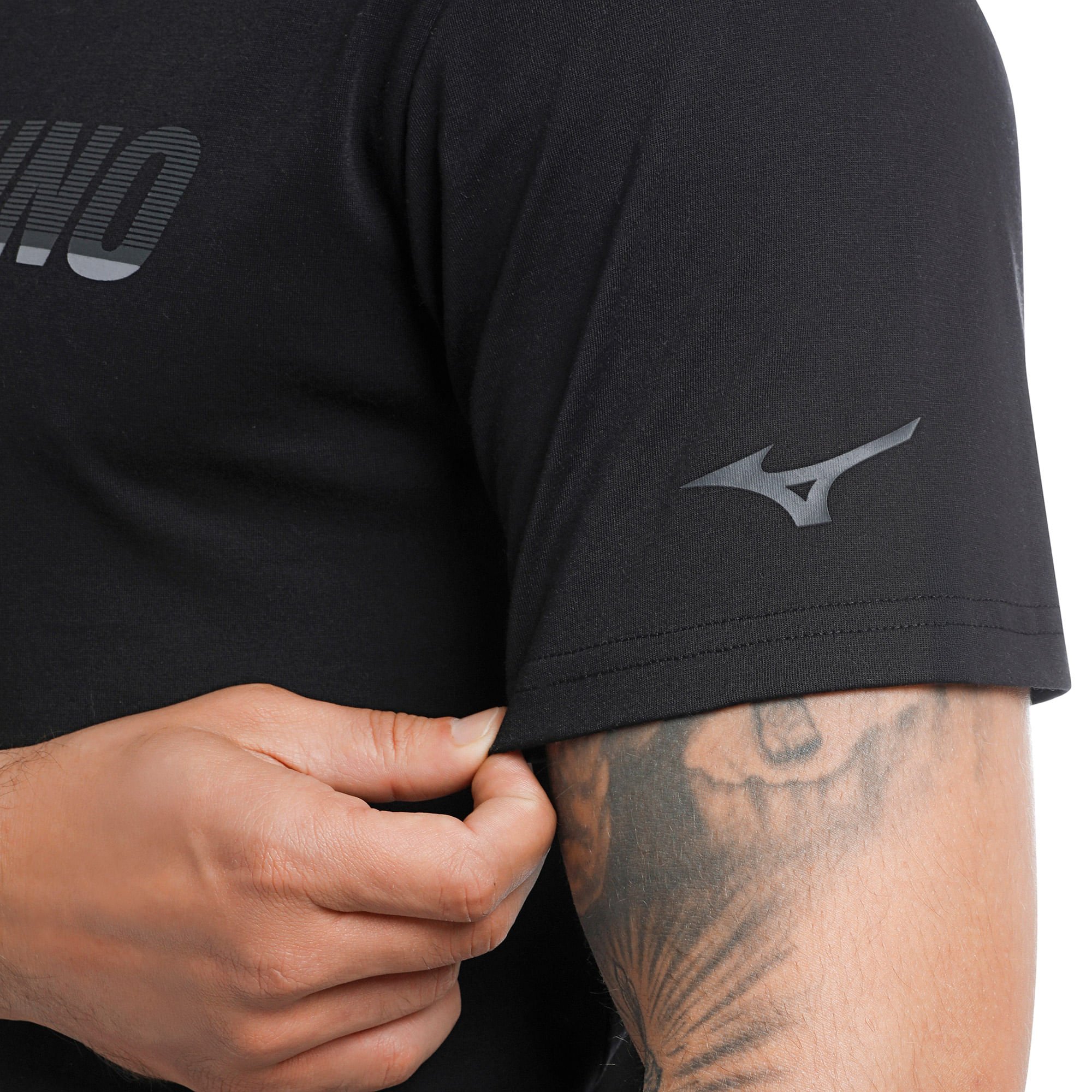 Camiseta Mizuno Stamp 2 Masculina Preto 5