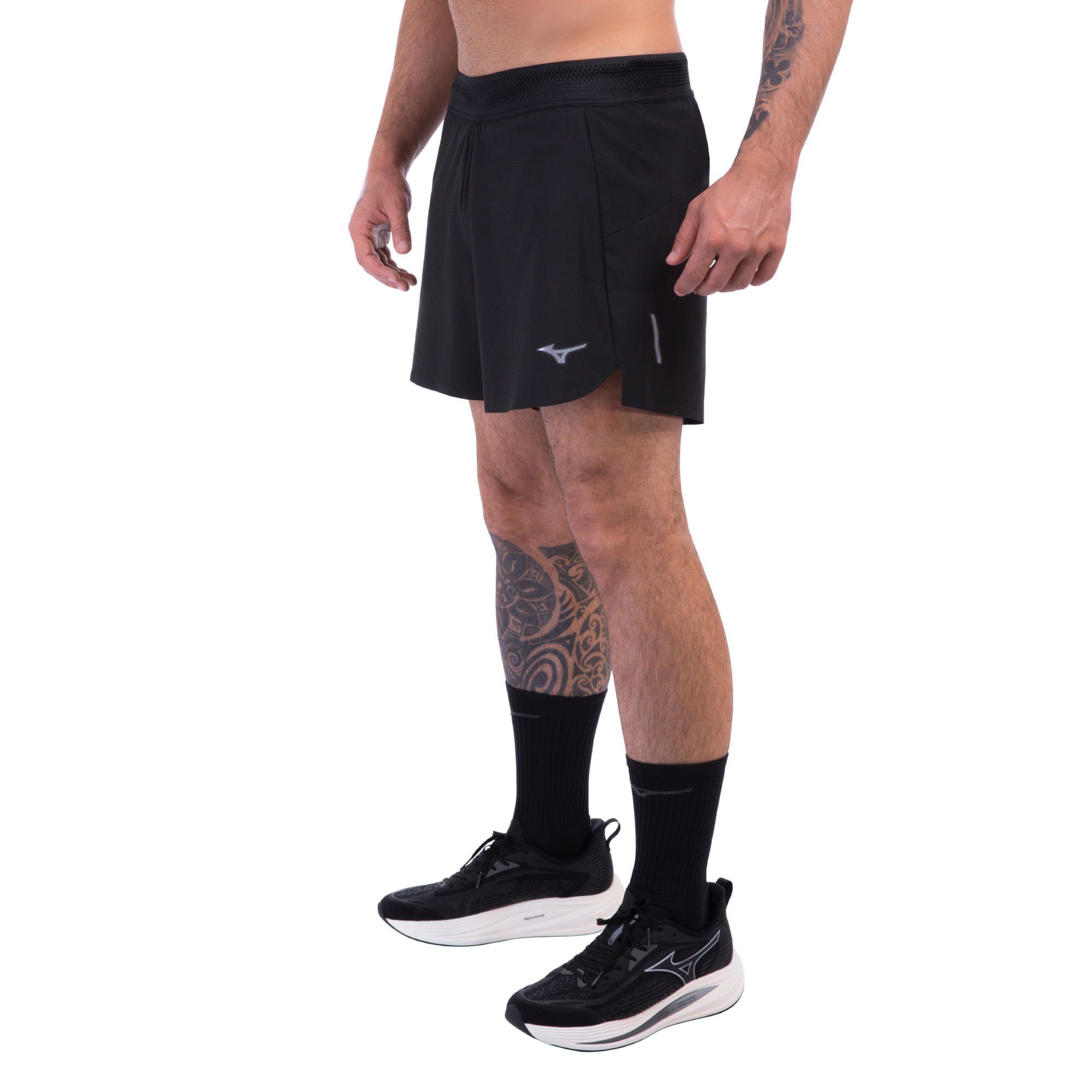 Shorts de Corrida Mizuno High 4 Masculino Preto 2